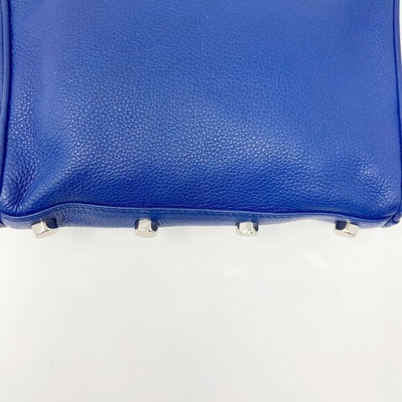 REBECCA MINKOFF | Blue Studded Zip Leather Crossbody Bag - Picture 8 of 15
